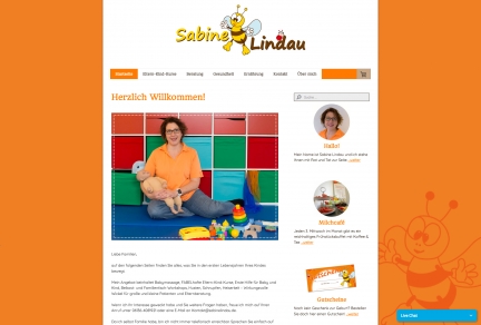 Website Beratung rund ums Kind – Sabine Lindau